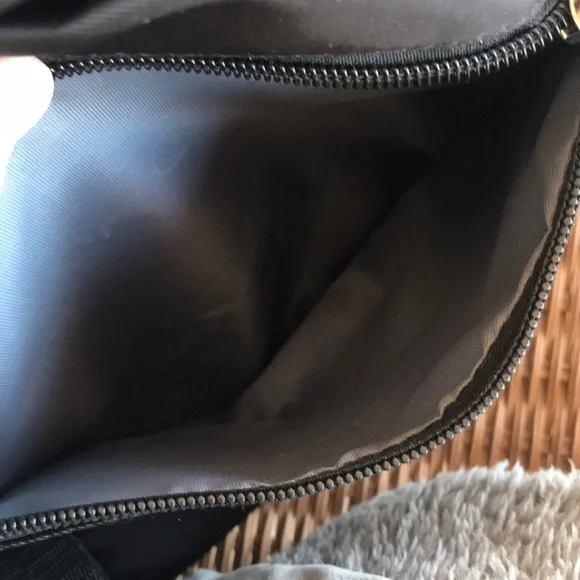 Black Women's Travel Duffel Bag with Pom Keychain - Picture 2 of 8